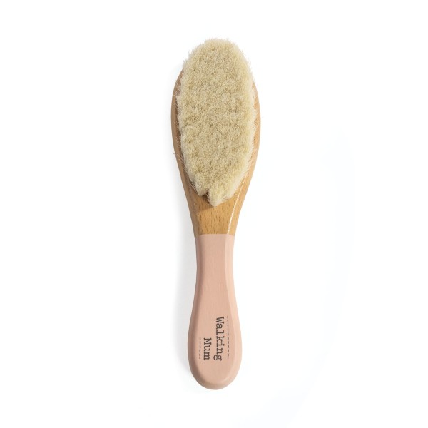 Wooden baby brush Pink