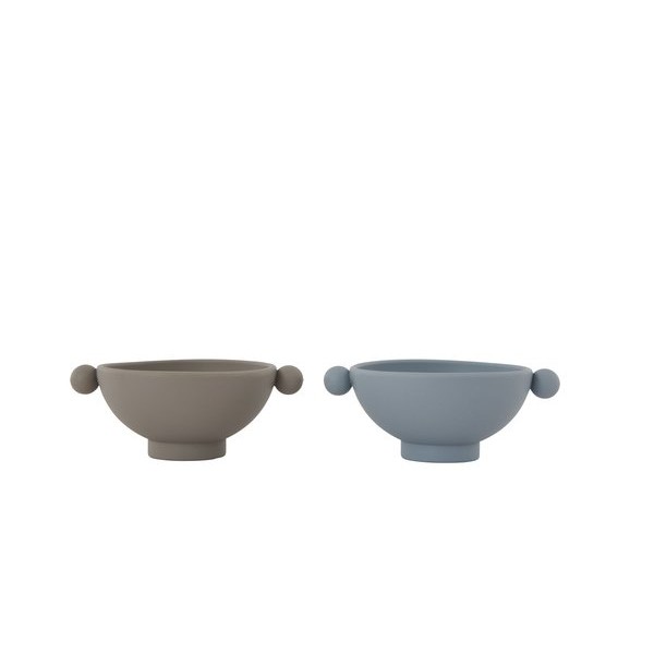 Tiny Inka Bowl Dusty Blue/Clay - Pack of 2