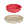 Mellow Plate & Bowl Set Vanilla/Cherry Red