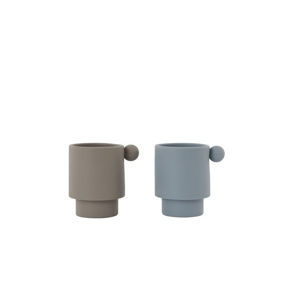 Tiny Inka Cup Dusty Blue/Clay- Pack of 2