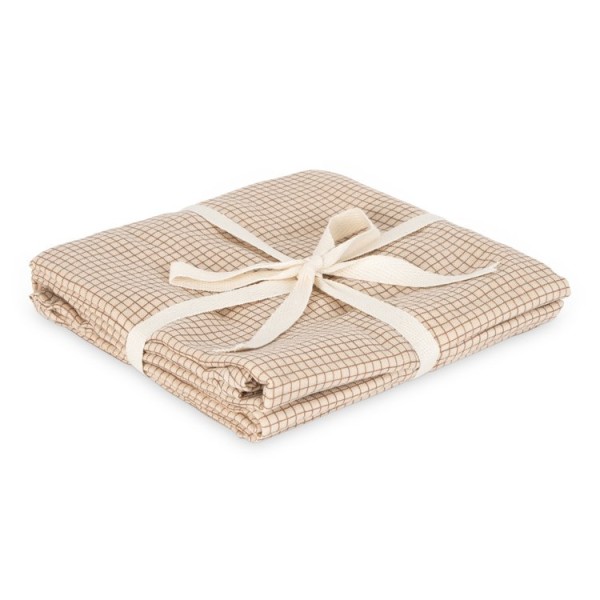 Muslin cloths 2-pack Check