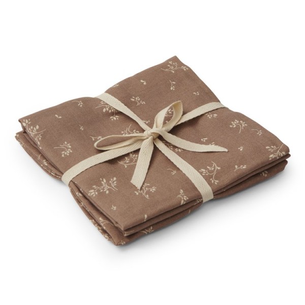 Muslin cloths 2-pack Secret garden Cocoa