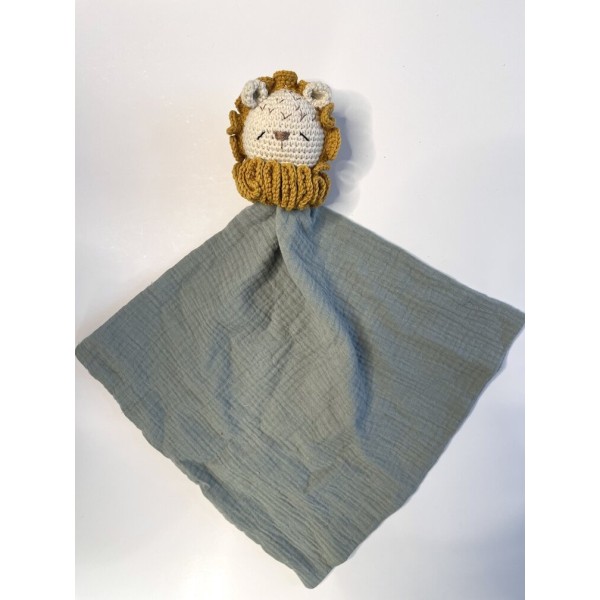 Newborn cuddle cloth Lion Sage