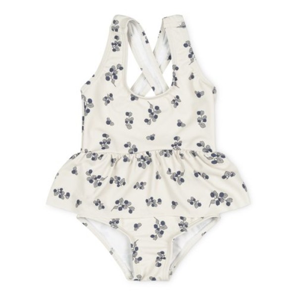 Sophia swimsuit with sun protection UV 50+ Blueberry print