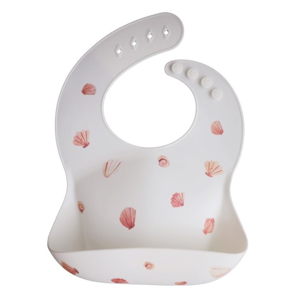 Mushie Silicone Bib Light Shell