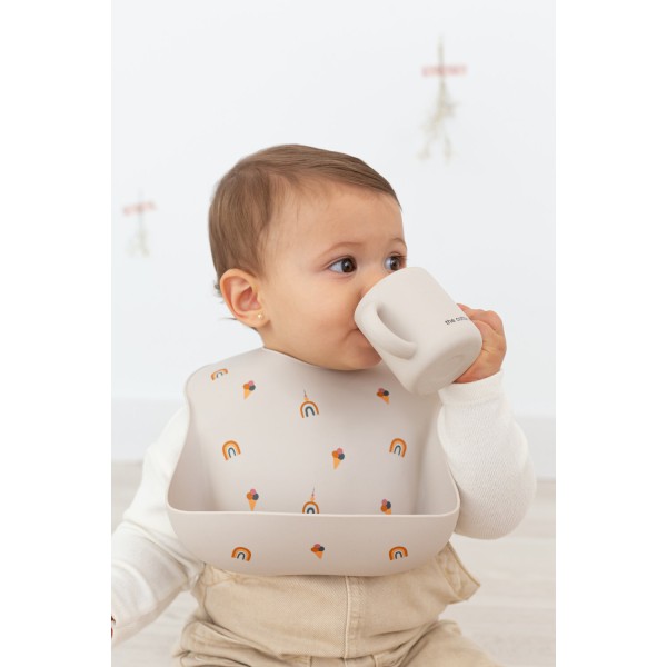 Rainbow Silicone Bib