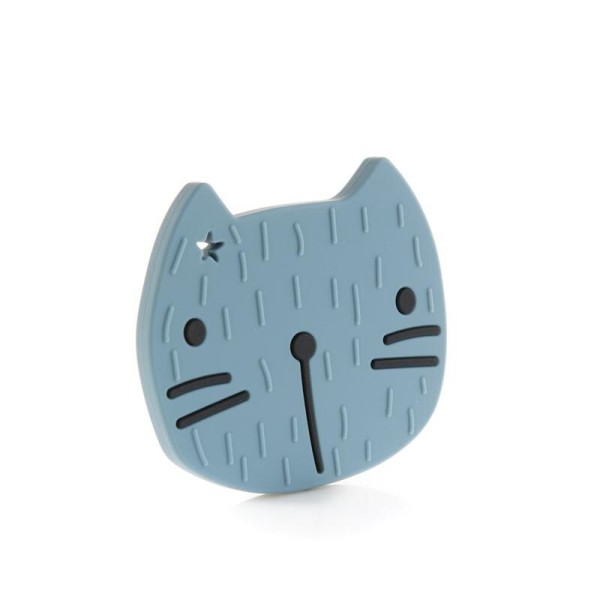 Pippa the Cat Teether Smokey Blue