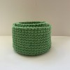 Green crochet storage basket -set of 2