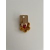 Knitted Hair Tie Daisy Brown-Red