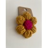 Knitted Hair Tie Daisy Brown-Red