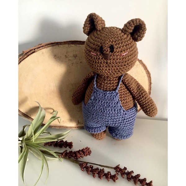 Knitted soft toy Bear