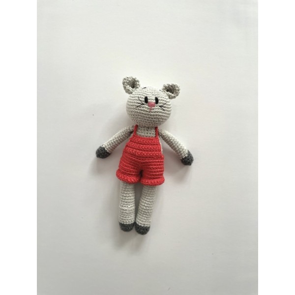 Knitted soft toy Cat