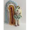 Knitted soft toy Unicorn