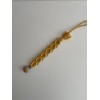 Macrame Pacifier Clip Mustard