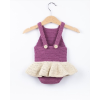 Baby Girl crochet Romper Dusty Pink