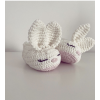 Bunny crochet baby shoes