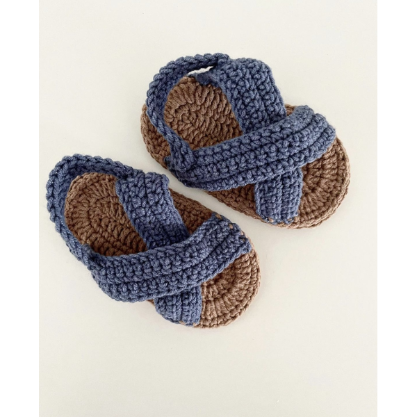 Crochet sandals Blue