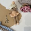 Knitted soft toy Ballerina