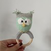 Owl Teether & Rattle Mint L