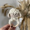 Sheep Teether & Rattle White L