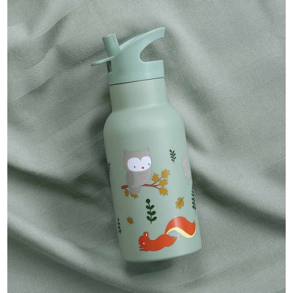 Stainless steel drinking bottle: Forest friends