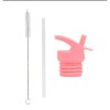 Lid, straw & brush set: Ice-cream