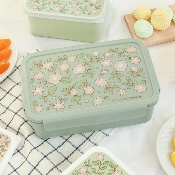 A little lovely company Lunchbox: Blossoms-sage