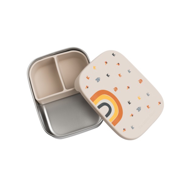 Rainbow Stainless Steel Lunchbox (with separate compartment)