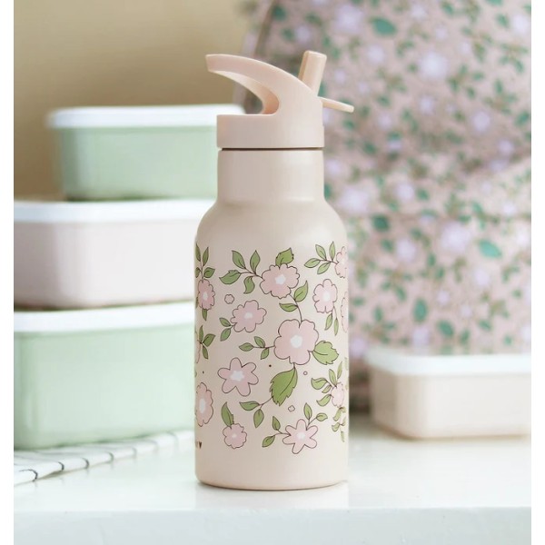 Stainless steel drink bottle: Blossoms Pink