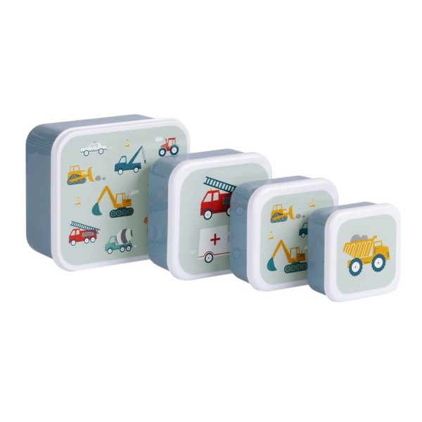 Lunch & Snack box Vehicles- Set of 4