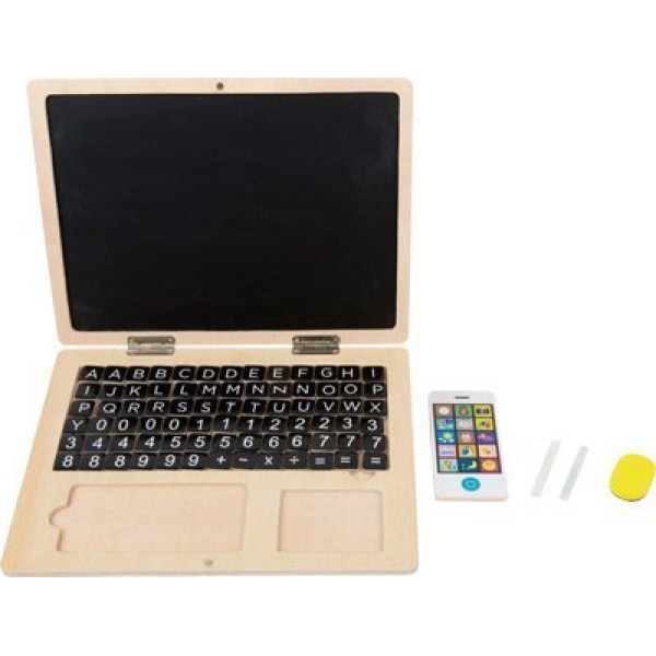 Wooden Laptop with Magnet Board