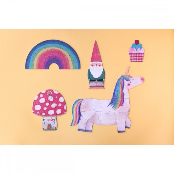 My Unicorn - 2+4+6+8+10 pcs - Progressive Puzzle