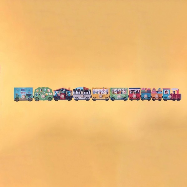 My Little Train - 10 x 3 pcs - Insert Puzzle