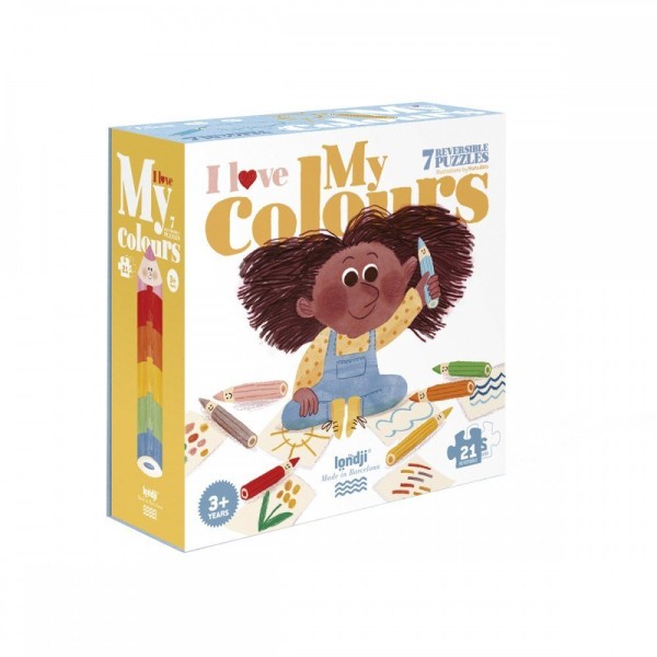 I Love My Colours - 21 Pcs - Shape And Reversible Puzzle