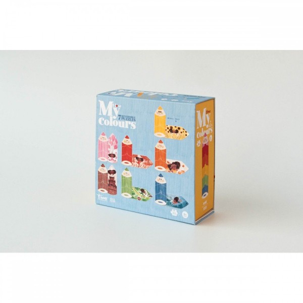 I Love My Colours - 21 Pcs - Shape And Reversible Puzzle