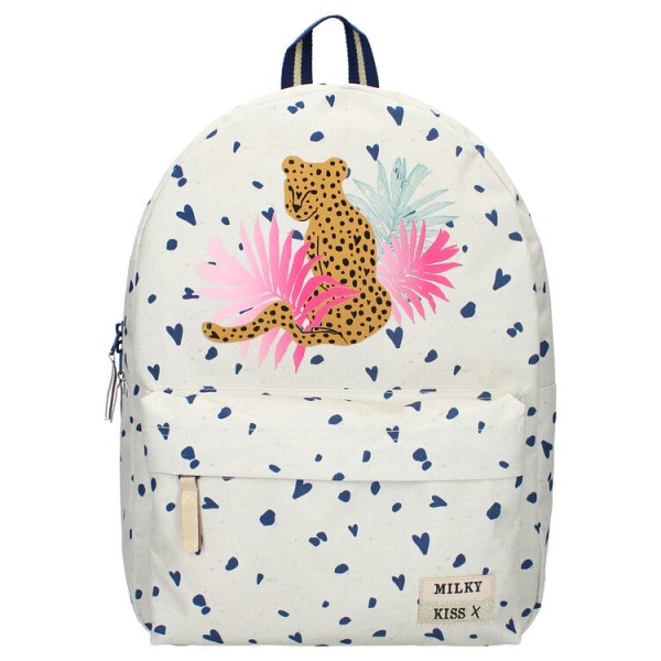 Backpack Milky Kiss Fun Vibes panther blue hearts