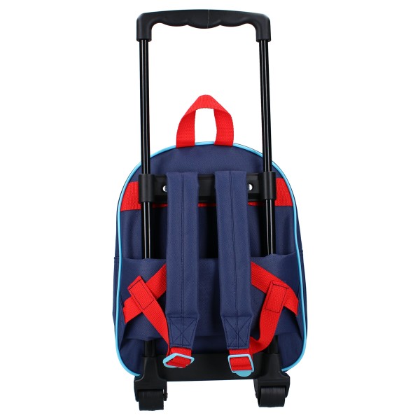 Trolley Backpack 3D Spider-Man Friends Around Town Navy