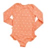 UV Long Sleeve Swimsuit Orange with Hearts