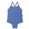 UV Girls Swimsuit Blue Panther Print