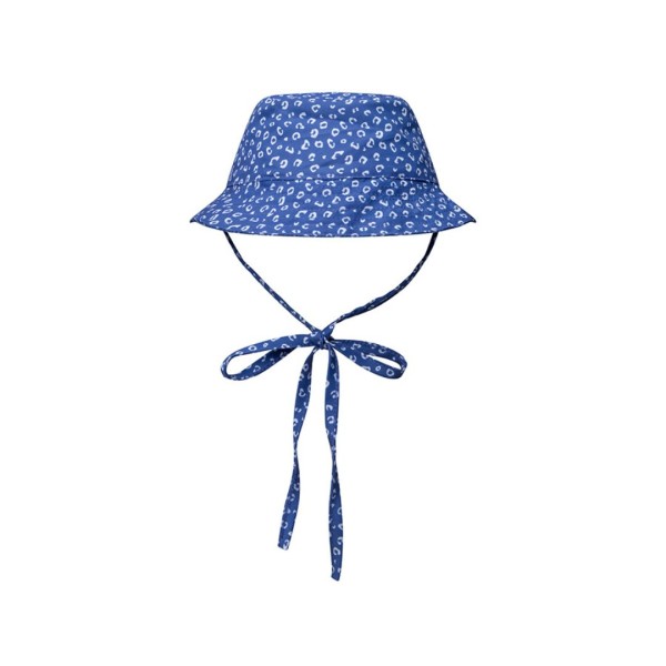 UV Sun Hat Blue Leopard Print